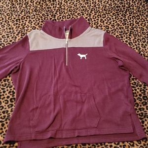 Pink! Half zip up sweatshirt